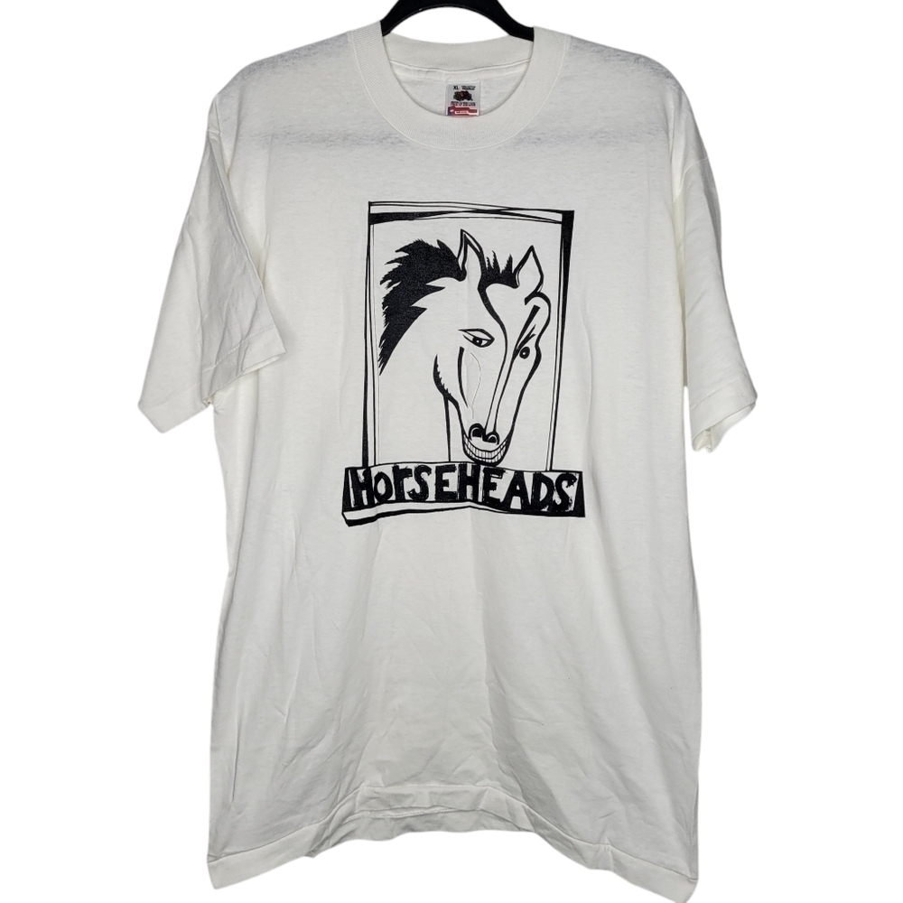 Vintage 90s Horseheads New York State Horse Abstrac5 Art Graphic T-Shirt Size XL